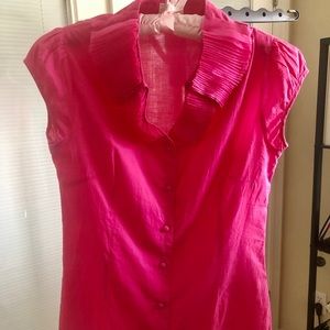 S🚫LD Pre loved blouse with ruffled collar.